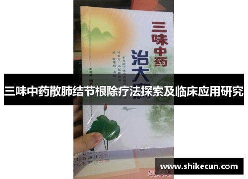 三味中药散肺结节根除疗法探索及临床应用研究
